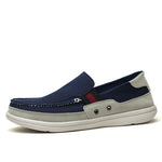 Mens Slip On Canvas Shoes Outdoor Walking Boat Shoes | runandup - canvas shoes