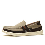 Mens Slip On Canvas Shoes Outdoor Walking Boat Shoes | runandup - canvas shoes