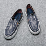 Mens Vintage Boat Shoes Walking Casual Breathable Loafers | runandup - canvas shoes