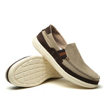 Mens Slip On Canvas Shoes Outdoor Walking Boat Shoes | runandup - canvas shoes