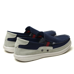 Mens Slip On Canvas Shoes Outdoor Walking Boat Shoes | runandup - canvas shoes