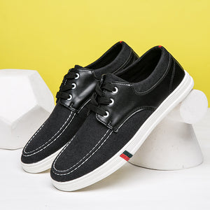 Mens Casual Lace Up Canvas Shoes Fashion Walking | runandup - canvas shoes