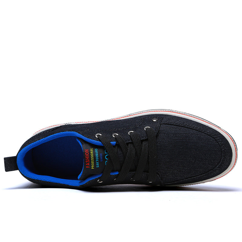 Lace Up Canvas Shoes Breathable Casual Walking Shoes for Men | runandup - canvas shoes