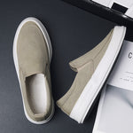 Casual Slip on Canvas Shoes Thick Bottom Loafers for Men | runandup - canvas shoes