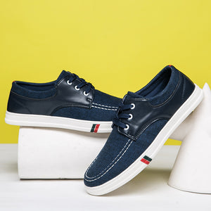 Mens Casual Lace Up Canvas Shoes Fashion Walking | runandup - canvas shoes