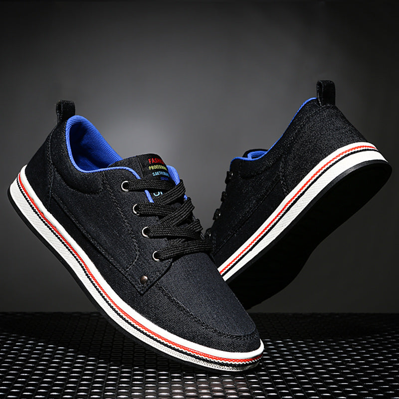 Lace Up Canvas Shoes Breathable Casual Walking Shoes for Men | runandup - canvas shoes