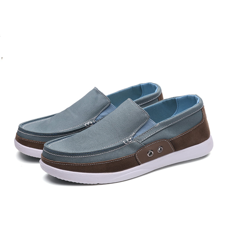 Slip on Mens Canvas Shoes Breathable Outdoor Walking Shoes | runandup - canvas shoes