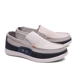 Slip on Mens Canvas Shoes Breathable Outdoor Walking Shoes | runandup - canvas shoes