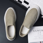 Casual Slip on Canvas Shoes Thick Bottom Loafers for Men | runandup - canvas shoes