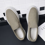 Casual Slip on Canvas Shoes Thick Bottom Loafers for Men | runandup - canvas shoes