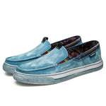 Mens Vintage Boat Shoes Walking Casual Breathable Loafers | runandup - canvas shoes