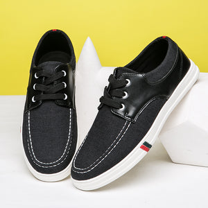 Mens Casual Lace Up Canvas Shoes Fashion Walking | runandup - canvas shoes