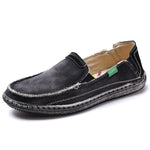 Men's Canvas Slip On Shoes Causal Breathable Loafers | runandup - canvas shoes