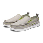 Mens Canvas Shoes Vintage Slip-on Loafers Flat Boat Shoes | runandup - canvas shoes