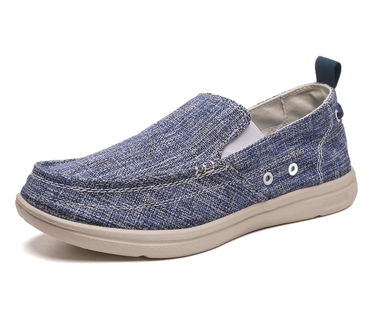 Slip On Canvas Shoes Casual Loafers Boat Shoes for Men | runandup - canvas shoes