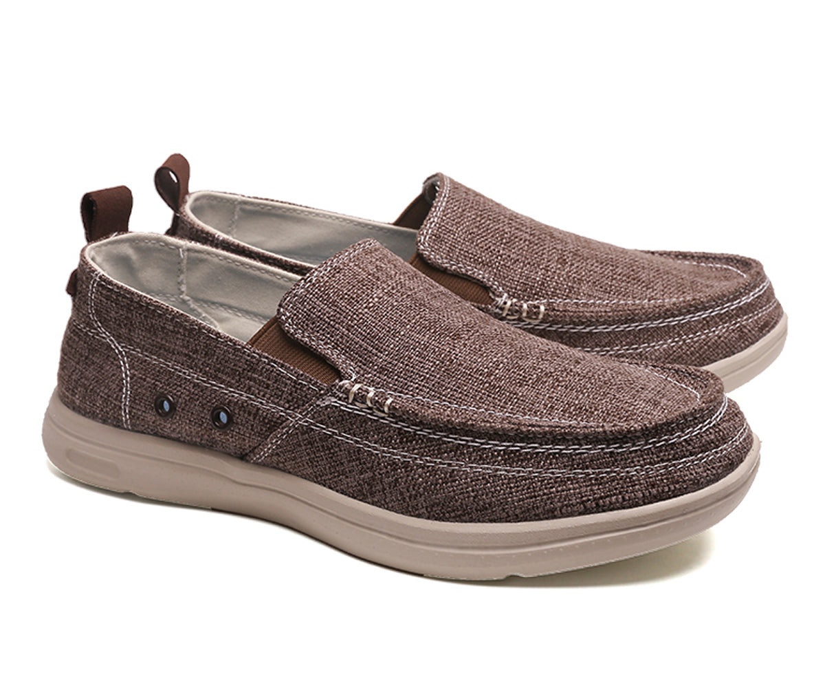 Slip On Canvas Shoes Casual Loafers Boat Shoes for Men | runandup - canvas shoes