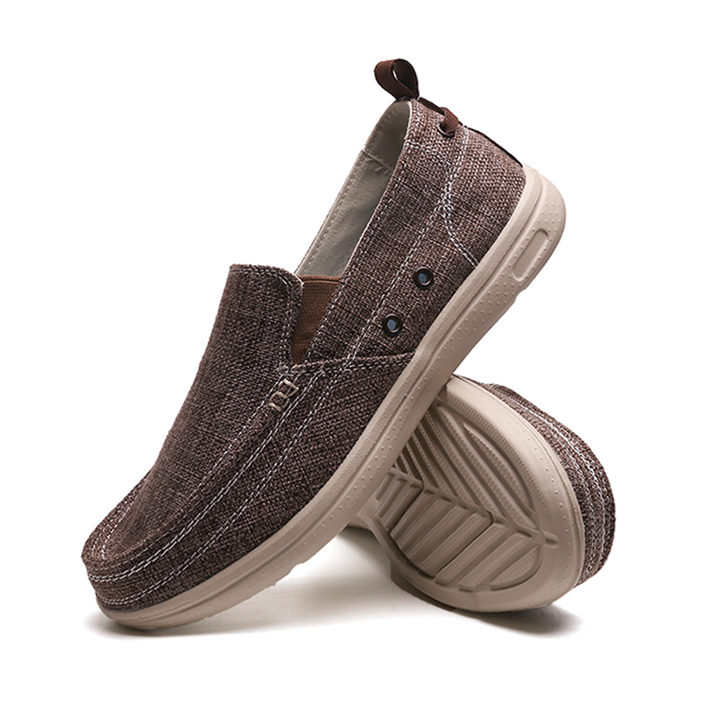 Slip On Canvas Shoes Casual Loafers Boat Shoes for Men | runandup - canvas shoes