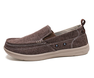 Slip On Canvas Shoes Casual Loafers Boat Shoes for Men | runandup - canvas shoes