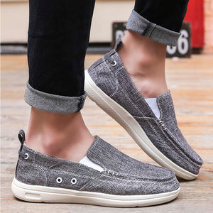 Slip On Canvas Shoes Casual Loafers Boat Shoes for Men | runandup - canvas shoes