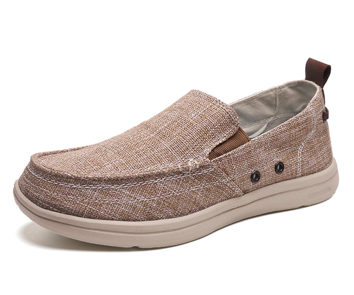 Slip On Canvas Shoes Casual Loafers Boat Shoes for Men | runandup - canvas shoes