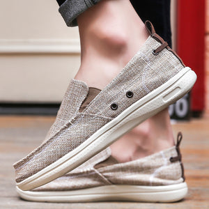 Slip On Canvas Shoes Casual Loafers Boat Shoes for Men | runandup - canvas shoes