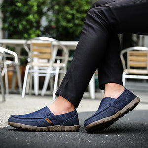 Casual Driving Loafers Slip on Canvas Shoes for Men | runandup - canvas shoes