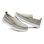 Mens Canvas Shoes Vintage Slip-on Loafers Flat Boat Shoes | runandup - canvas shoes