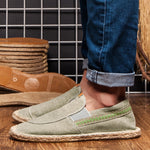 Men's Vintage Slip on Loafers Lightweight Casual Canvas Shoes | runandup - canvas shoes