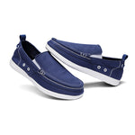 Mens Canvas Shoes Vintage Slip-on Loafers Flat Boat Shoes | runandup - canvas shoes