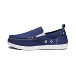 Mens Canvas Shoes Vintage Slip-on Loafers Flat Boat Shoes | runandup - canvas shoes