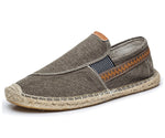 Men's Vintage Slip on Loafers Lightweight Casual Canvas Shoes | runandup - canvas shoes