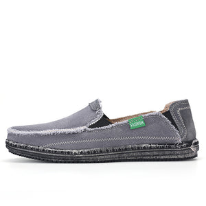 Men's Canvas Slip On Shoes Causal Breathable Loafers | runandup - canvas shoes