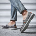 Mens Classic Cloth Shoes Breathable Slip on Flat Loafer | runandup - canvas shoes
