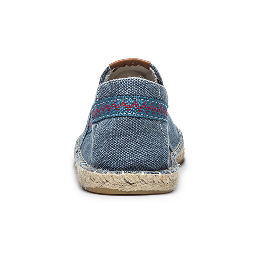 Men's Vintage Slip on Loafers Lightweight Casual Canvas Shoes | runandup - canvas shoes